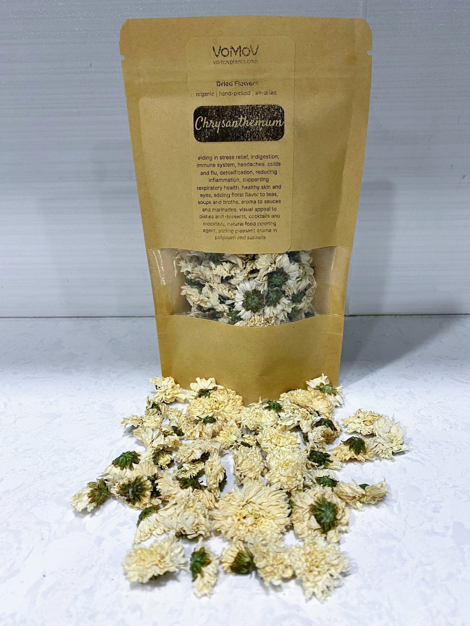 NEW NATURAL SMALL DRIED CHRYSANTHEMUM (MUMS) WHOLE FLOWERS--GREAT IN  POTPOURRI!