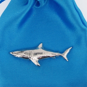 Shark Pewter Pin Badge