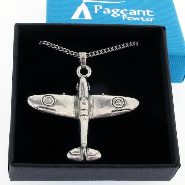 Spitfire Pewter Pendant