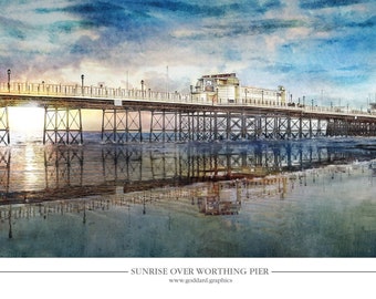 Sunrise over Worthing Pier