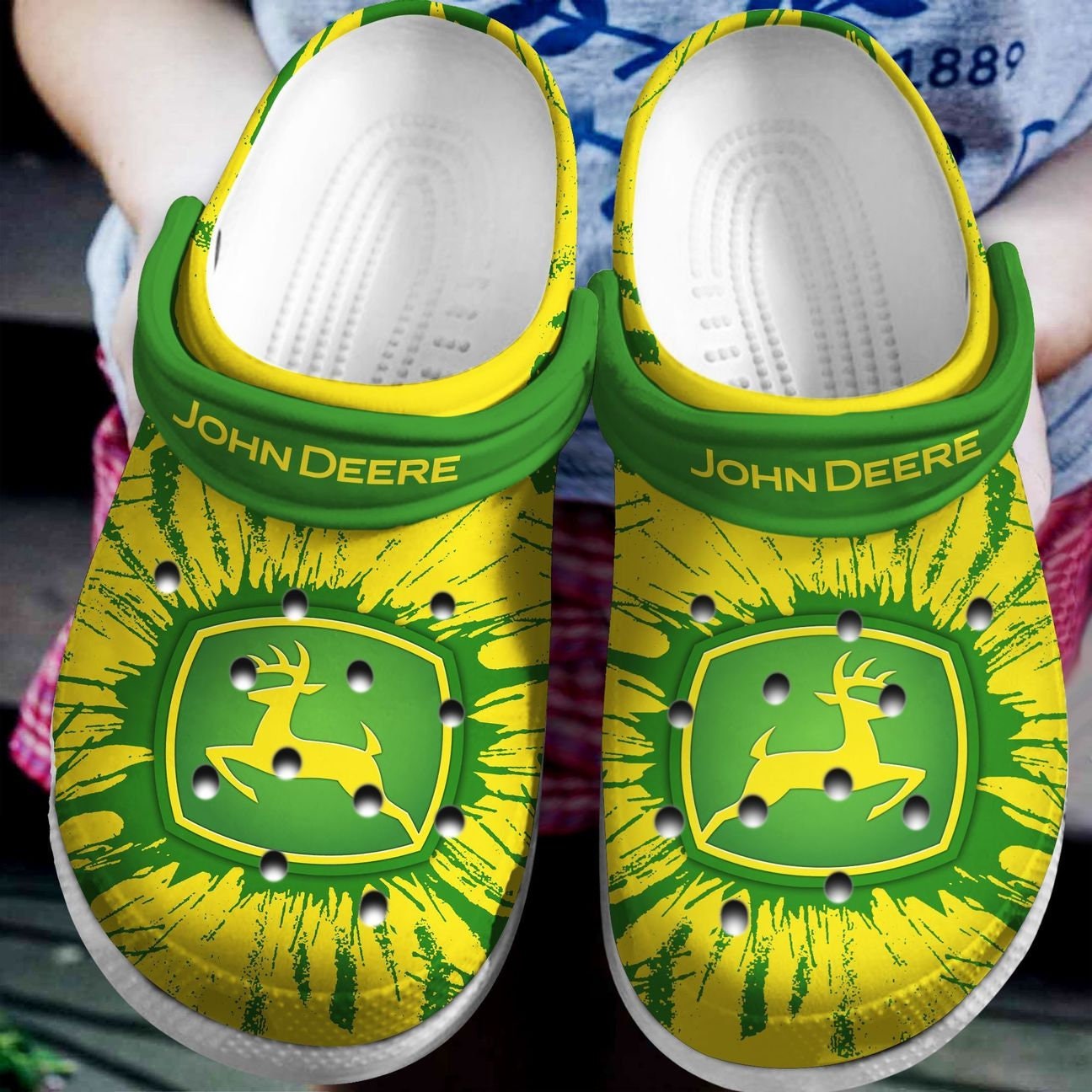 Personalized John Deere Tractor Crocs Clog Shoes John Deere | Etsy