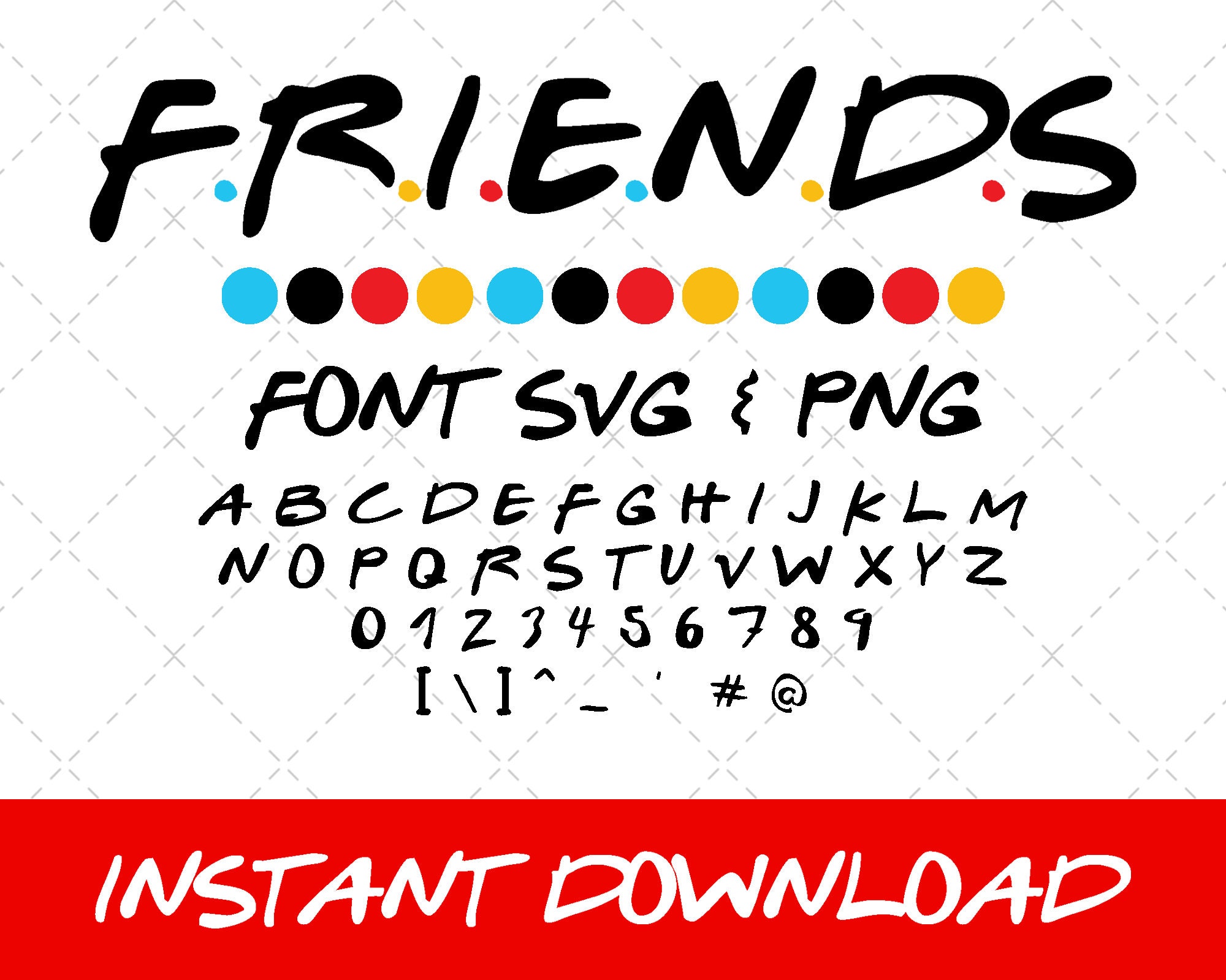 Free Free 336 Friends Font With Dots Svg SVG PNG EPS DXF File