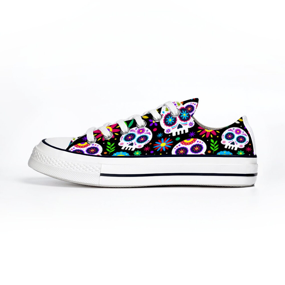Custom Vans Shoes Skull Vans Shoes Custom Womens Custom Etsy