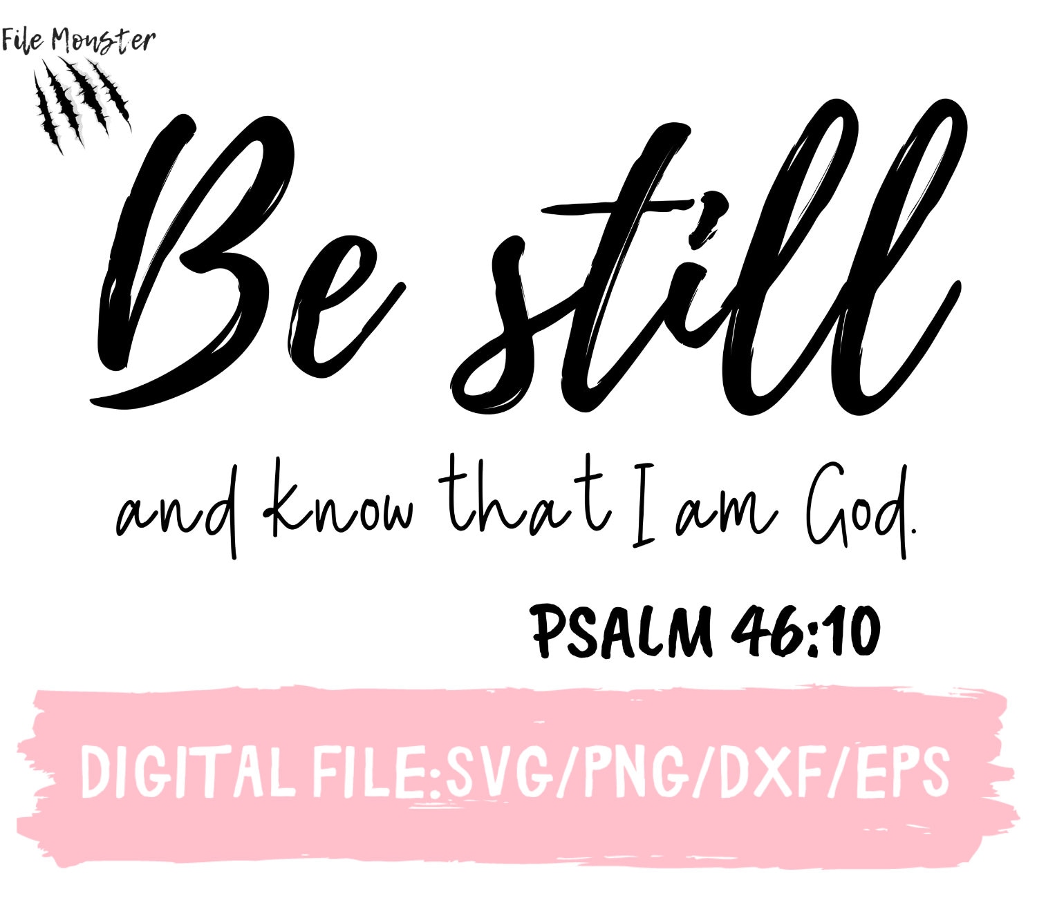 Be Still And Know That I am God metal home décor steel wall hanging