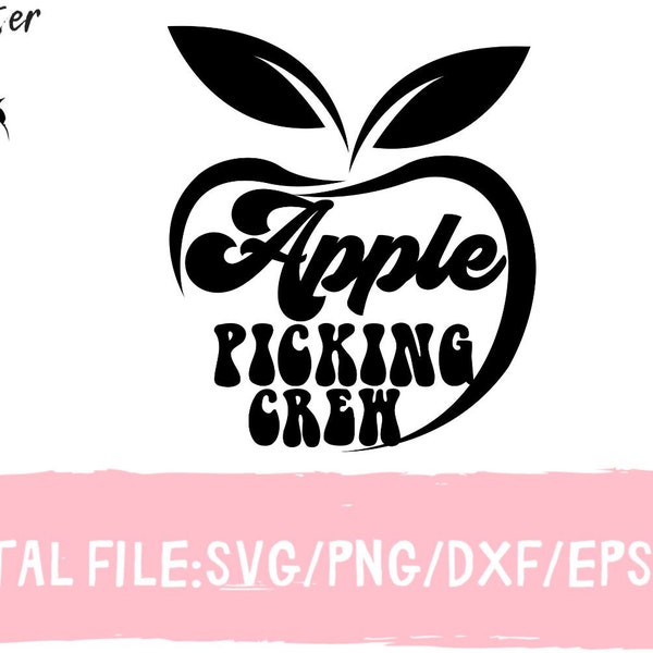 Apple Picking Crew, Apple Shirt Svg, Toddler Fall Svg, Autumn Svg, , Fall Lover, Cute Fall, Baby Fall Svg, Fall Kids Svg, Family Shirts Svg