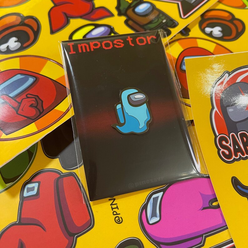 Among Us Pins Set Hard Enamel Pin Gamer Gift Gaming | Etsy