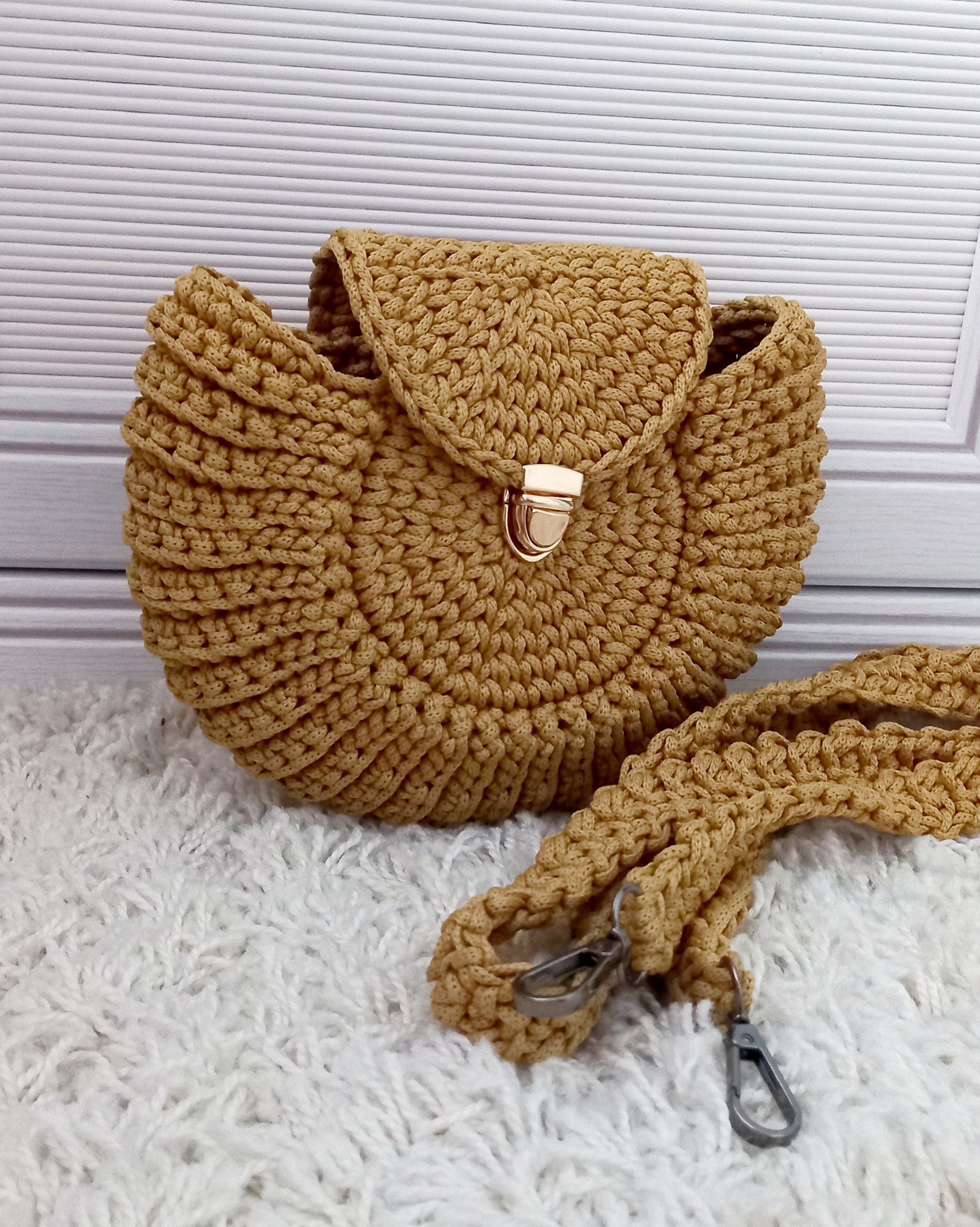 Crochet Bag Oreo Bag Crochet Bag Custom Knitted Yellow Mustard Etsy