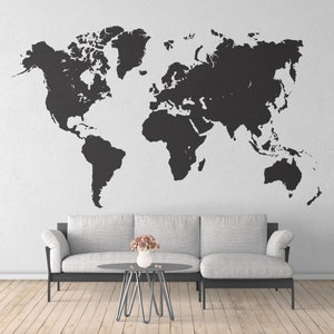 Wereldkaart SVG | Wereld SVG | Travel SVG World Map Clipart Png Cricut Svg Kaart Dxf Map Cut File voor Silhouet Continenten Shape Global Map Svg