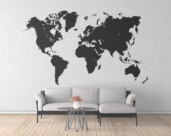 World Map SVG | World SVG | Travel SVG World Map Clipart Png Cricut Svg Map Dxf Map Cut File for Silhouette Continents Shape Global Map Svg