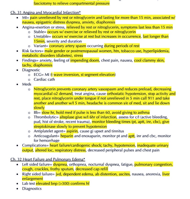 ATI Med Surg Study Guide Etsy