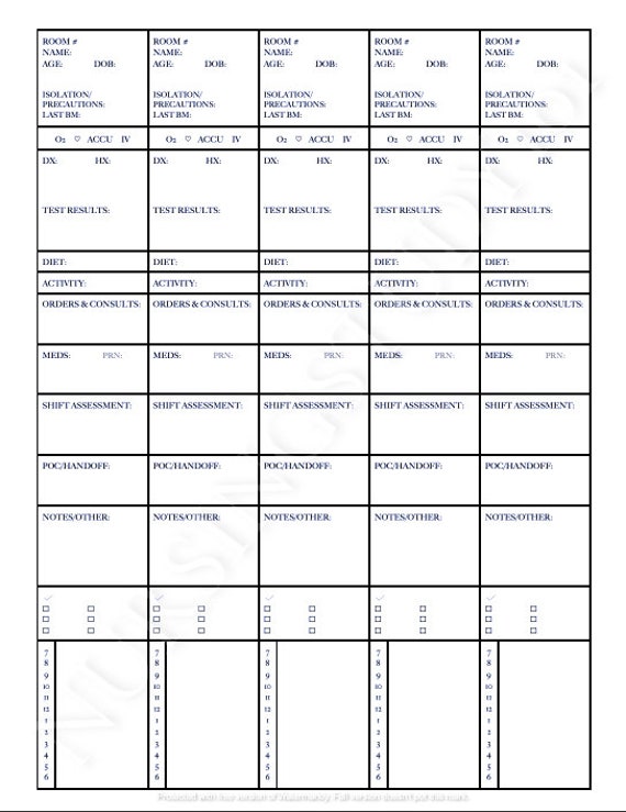 5-patient-nursing-report-sheet-template-med-surg-brain-sheet-etsy