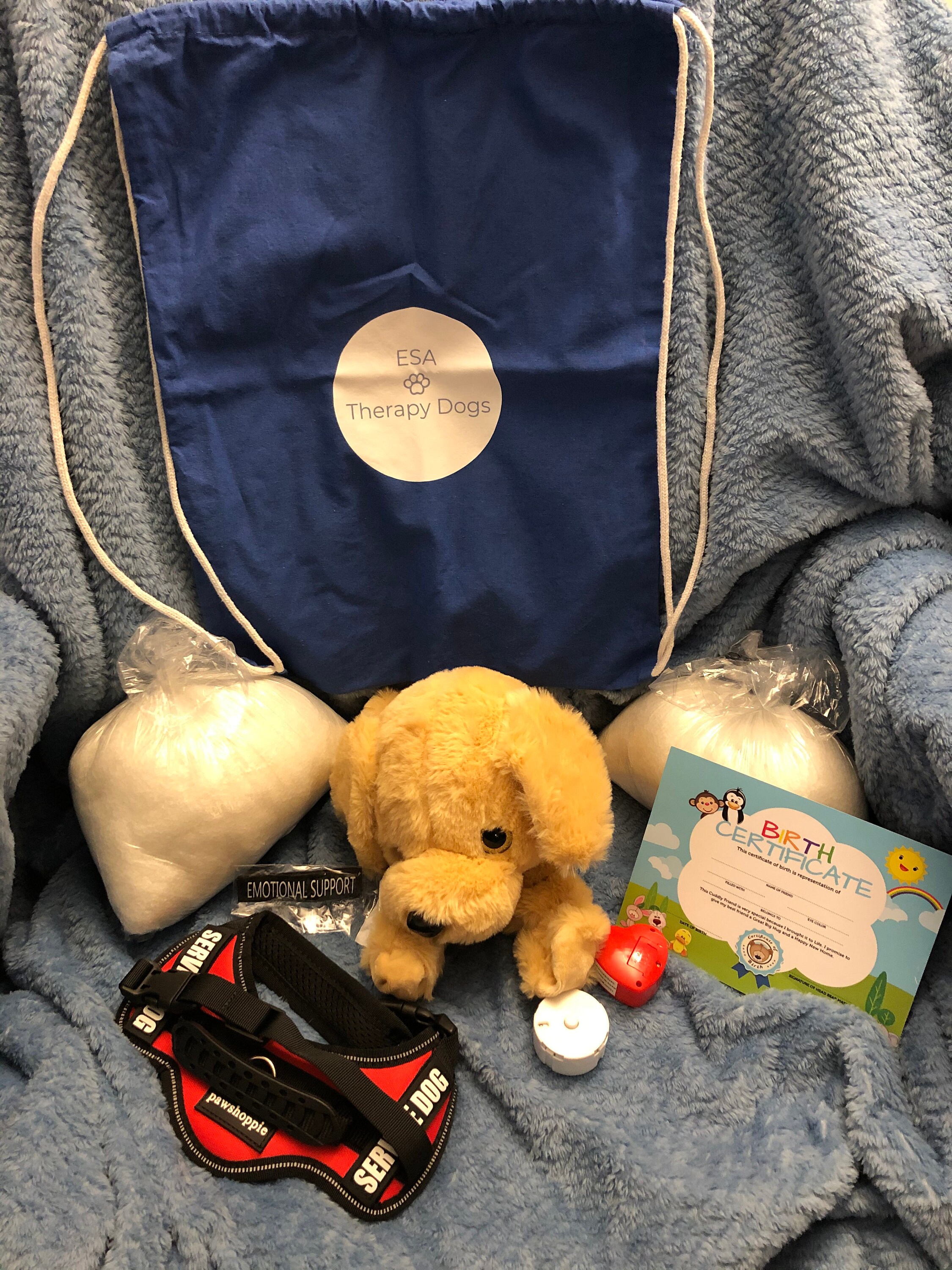 stuffed animal therapy dog