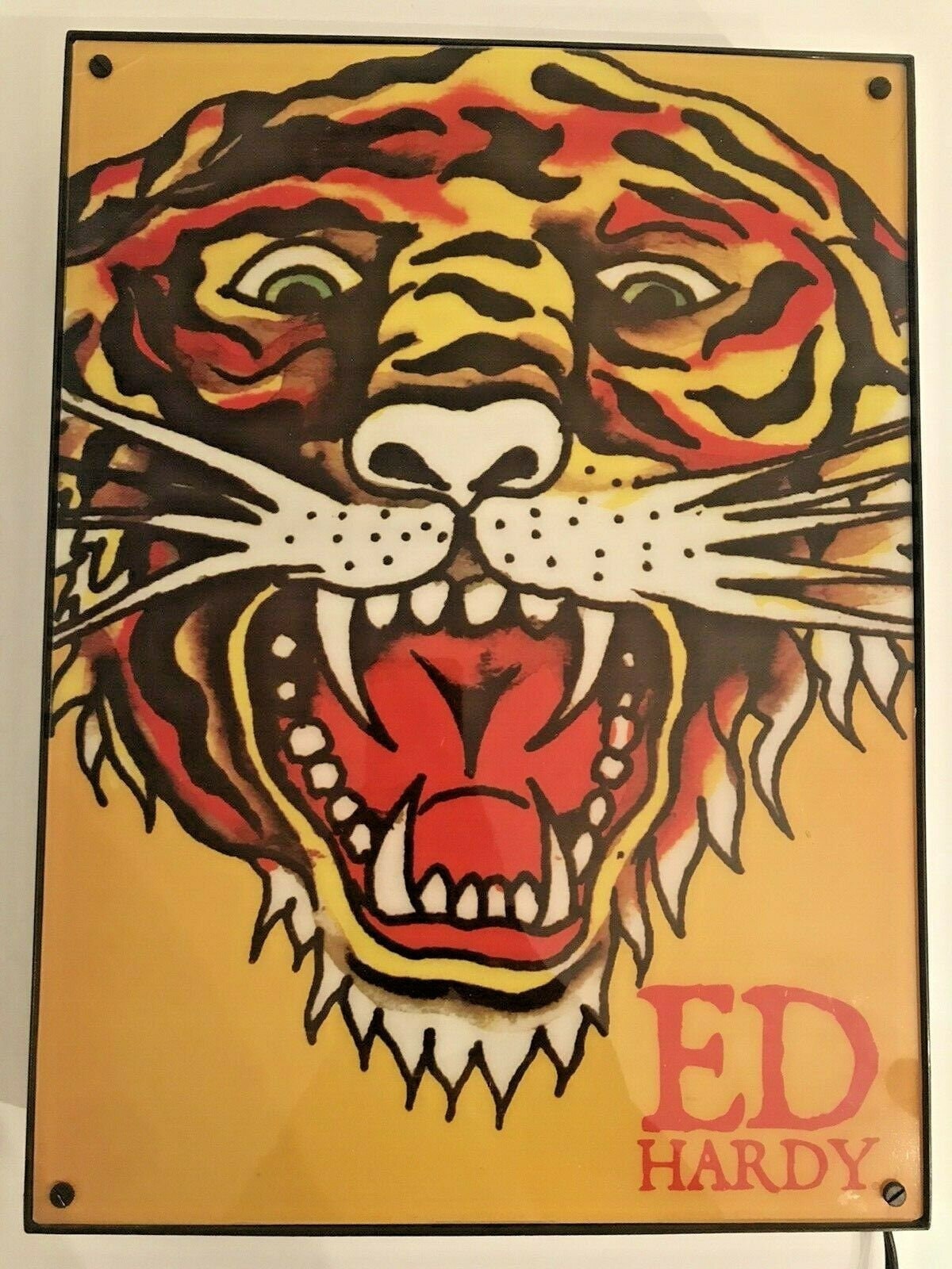 Ed Hardy Tiger Neon Light Box 18” X 14” - Etsy