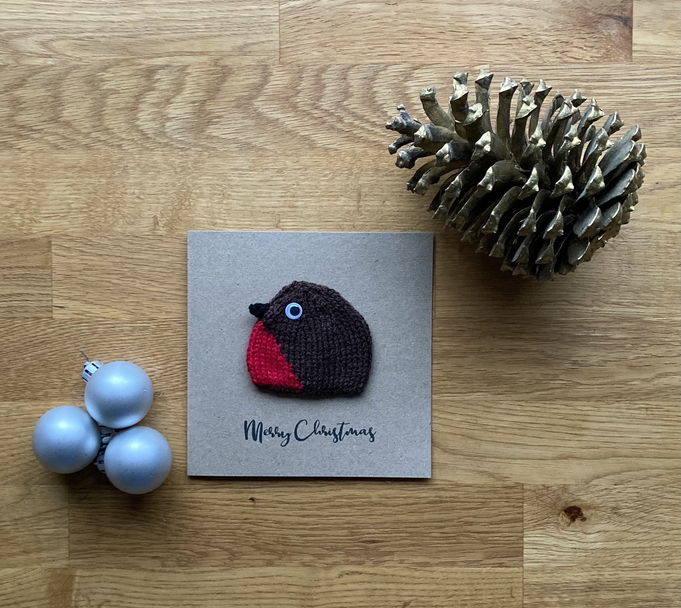 Hand Knitted Christmas Cards Etsy UK