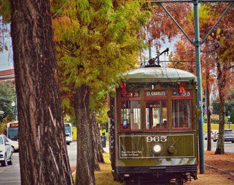 St Charles Streetcar Etsy