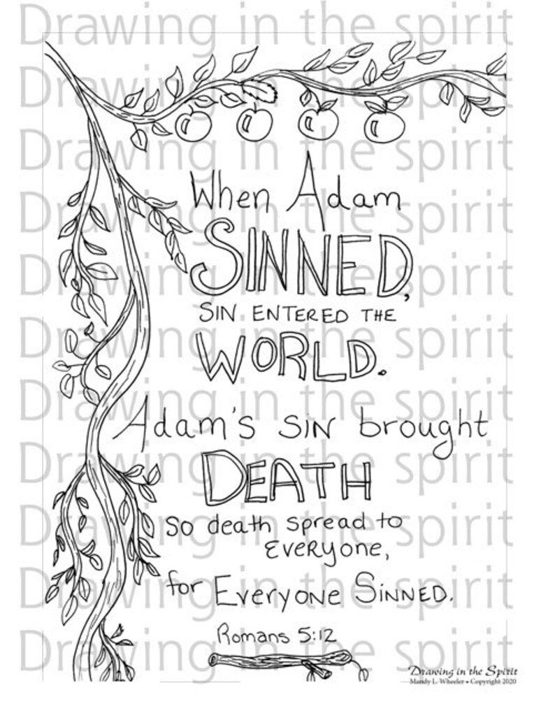 Print at Home Coloring Pages My Jesus Lives Six 8.5x11 Bible Verse Coloring Pages Christian Scripture Quote image 2
