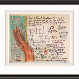 10x8 Printable Called to See Watercolor Wall Decor Art Christian Holy Spirit Inspired Page