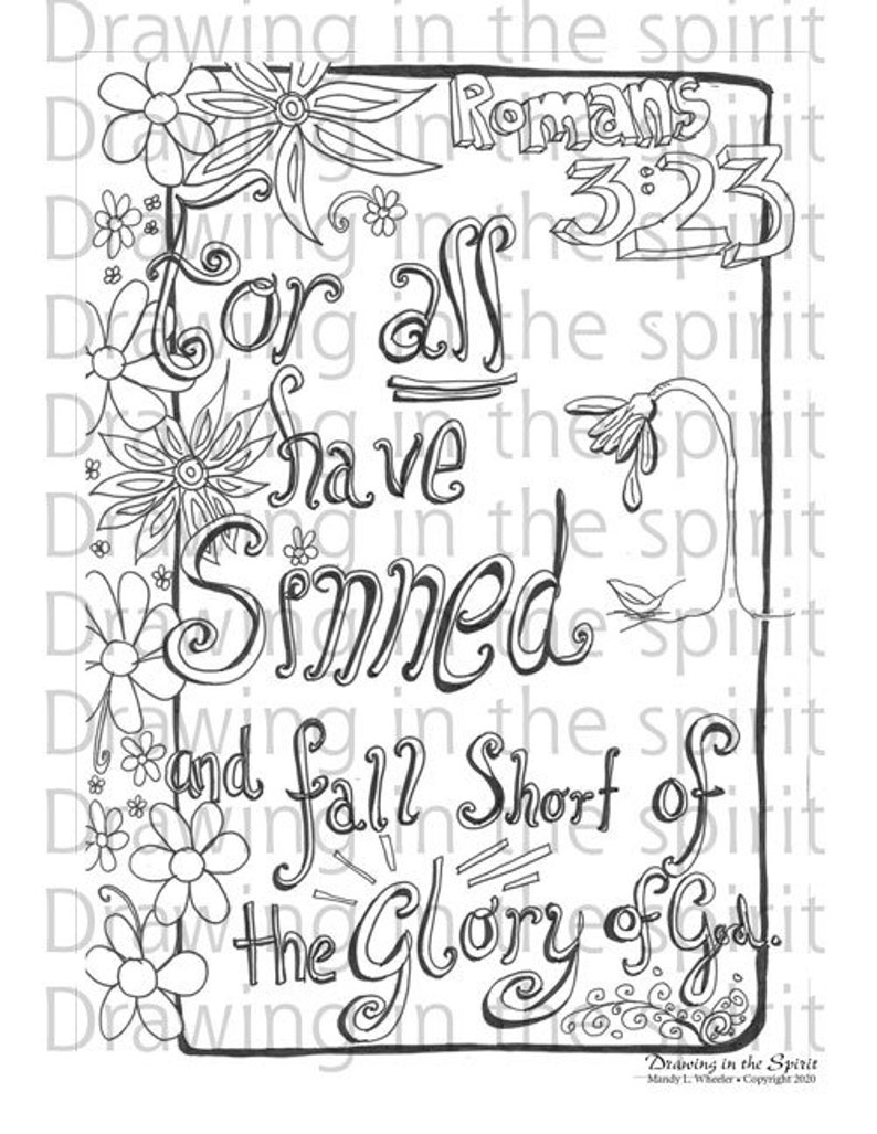 Print at Home Coloring Pages My Jesus Lives Six 8.5x11 Bible Verse Coloring Pages Christian Scripture Quote image 3