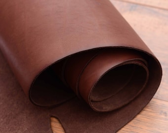 Real Side Leather | Coffee Bean Burnside | Leather for Crafts and Small Leather Goods | 20-21.9sqft Avg | Sourced in the USA
