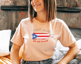 Puerto Rico Shirt, Puerto Rican TShirt, Boricua Top, Latina Shirt, Puerto Rico Pride, Puerto Rico Native, Gift for Girlfriend, Gift for Mom