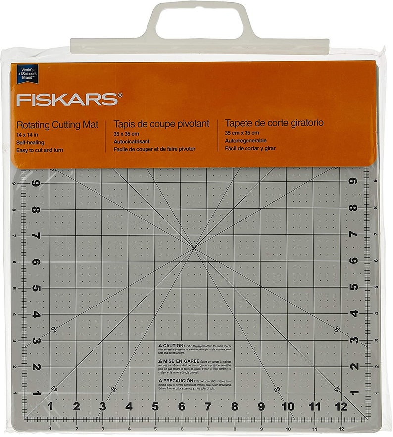 Fiskars 14x14 Inch Self Healing Rotating Cutting Mat Etsy