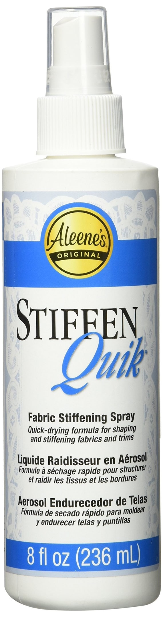 Aleene's 15581 Stiffen-Quick Fabric Stiffening Spray 8oz New