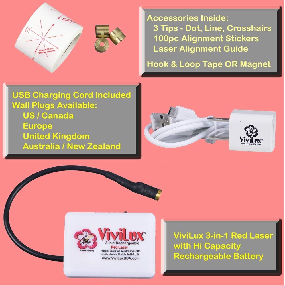 Vivilux 3in1 Rechargeable RED Laser System With Adjustable Etsy
