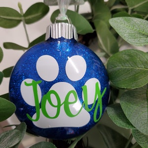 Personalized Dog Name Ornament