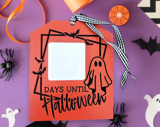 Halloween Countdown - Days until Halloween sign with white board and marker