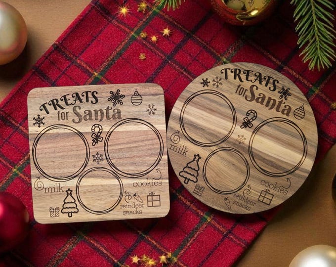 Treats For Santa Serving Board Charcuterie Board Christmas Decor