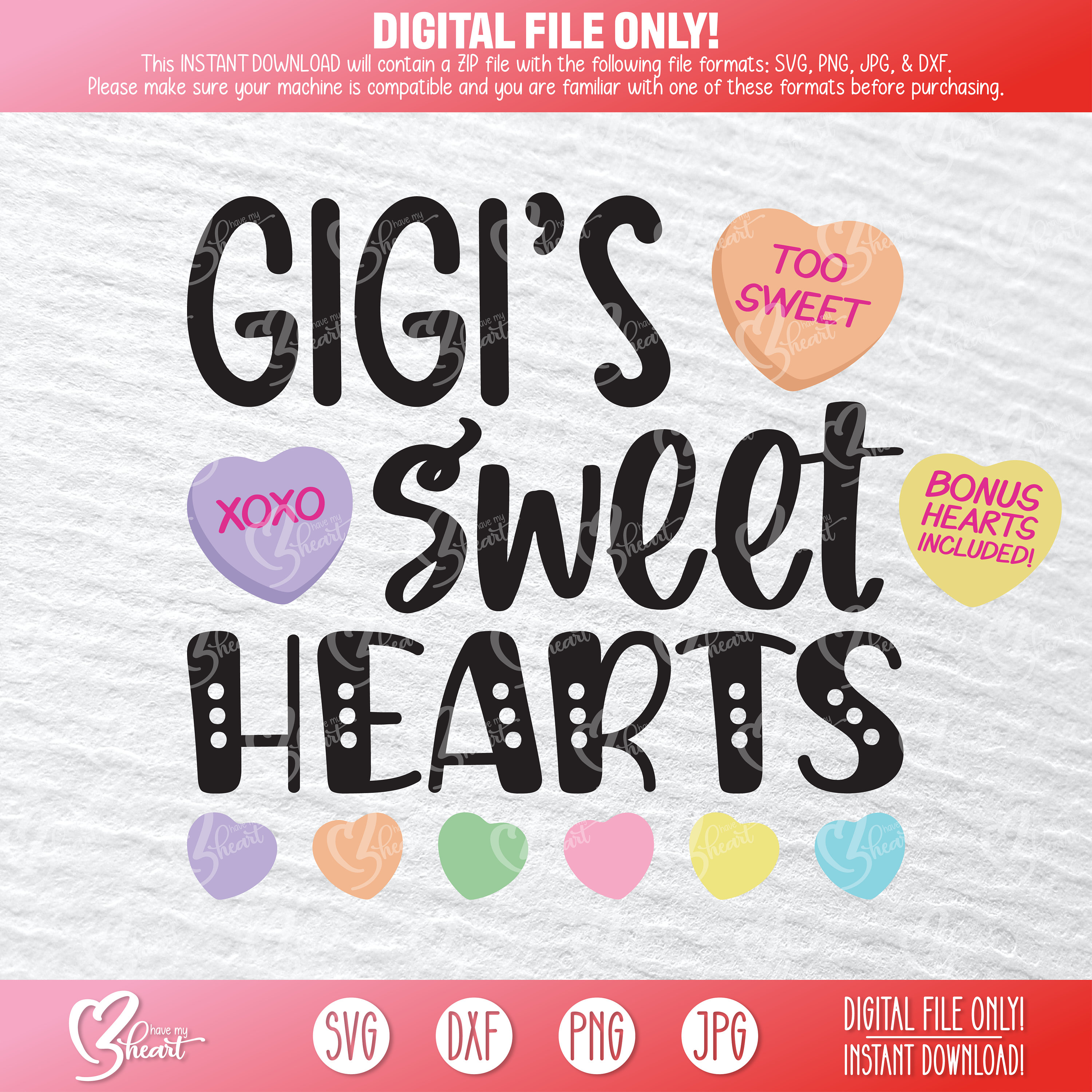 Download Sweetheart Gigi Shirt Grandma Valentine SVG Sweet Heart | Etsy