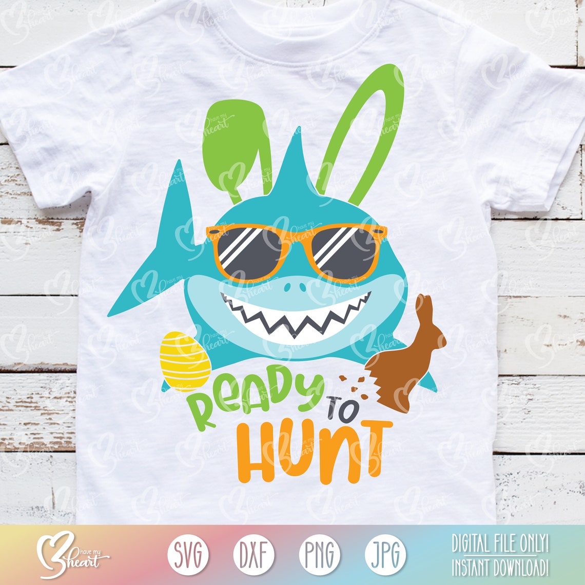 Download Easter Shark SVG Kid's Easter Shirt Boys Easter SVG | Etsy