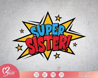 Sister Comic Svg - Etsy UK