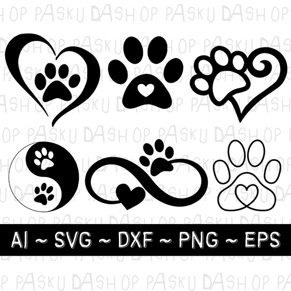 Download Animal Lover Svg Bundle Go Vegan Svg Paws And Hearts Svg Etsy