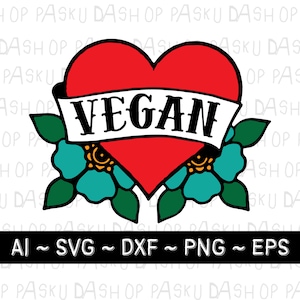 Vegan SVG file for Cricut, Vegan Digital Print, Vegan SVG for T-Shirt, Go Vegan png, Vegan Clipart, Vegan Design, Friends Not Food