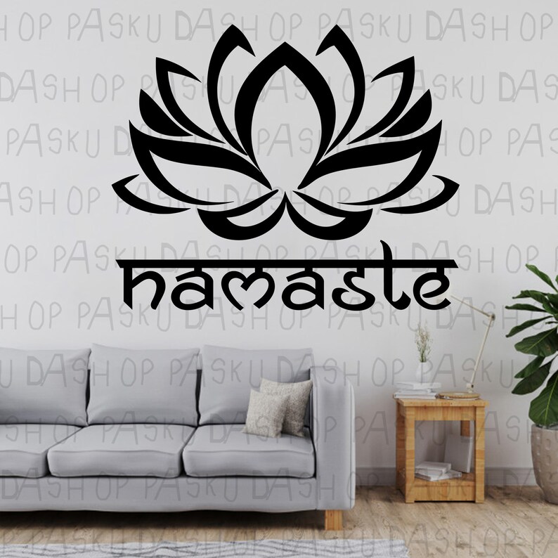 Namaste Digital Print Lotus Flower SVG File. Cutting File for - Etsy