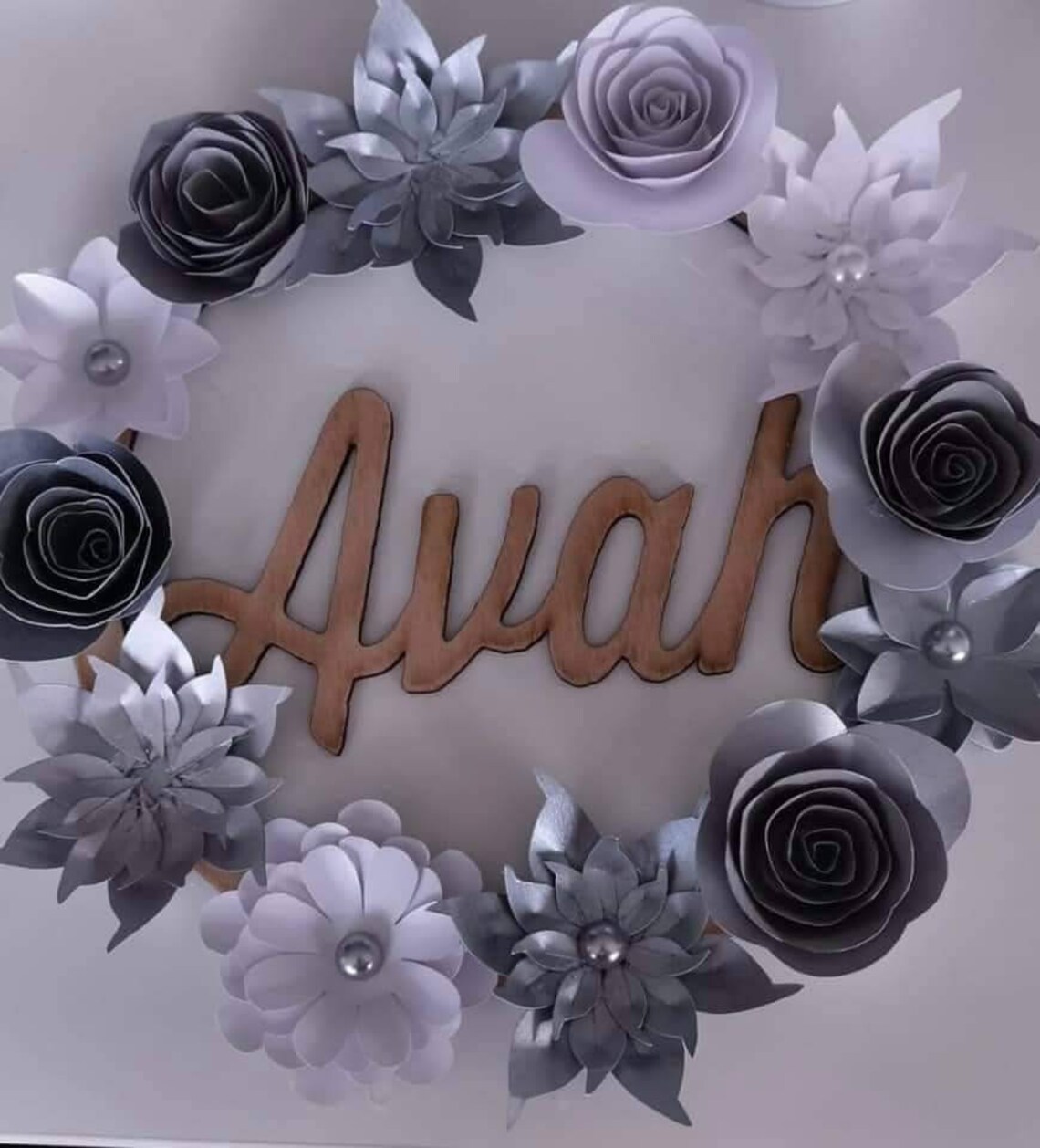 Personalised wood name decoration wall or door hanging Etsy