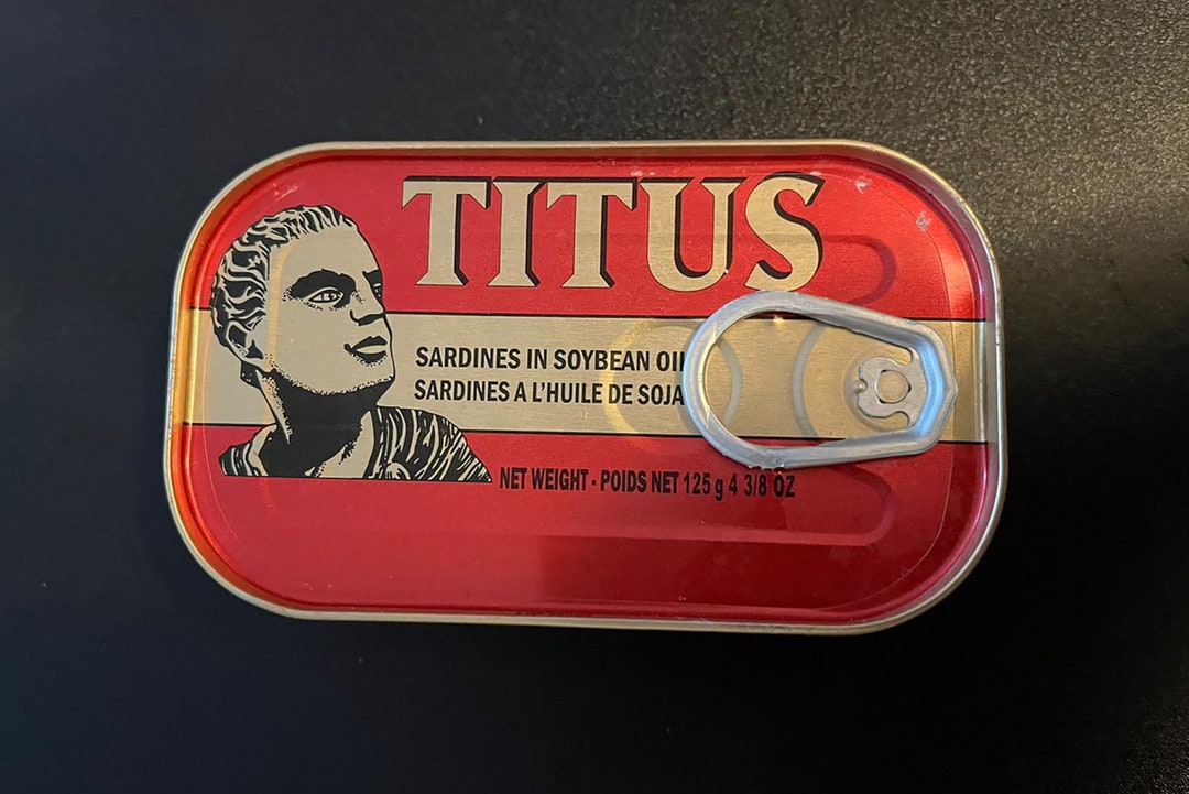 Sardine 5 Titus Sardine Sardine in Soy Bean Oil Canned Sardine 5 Pack