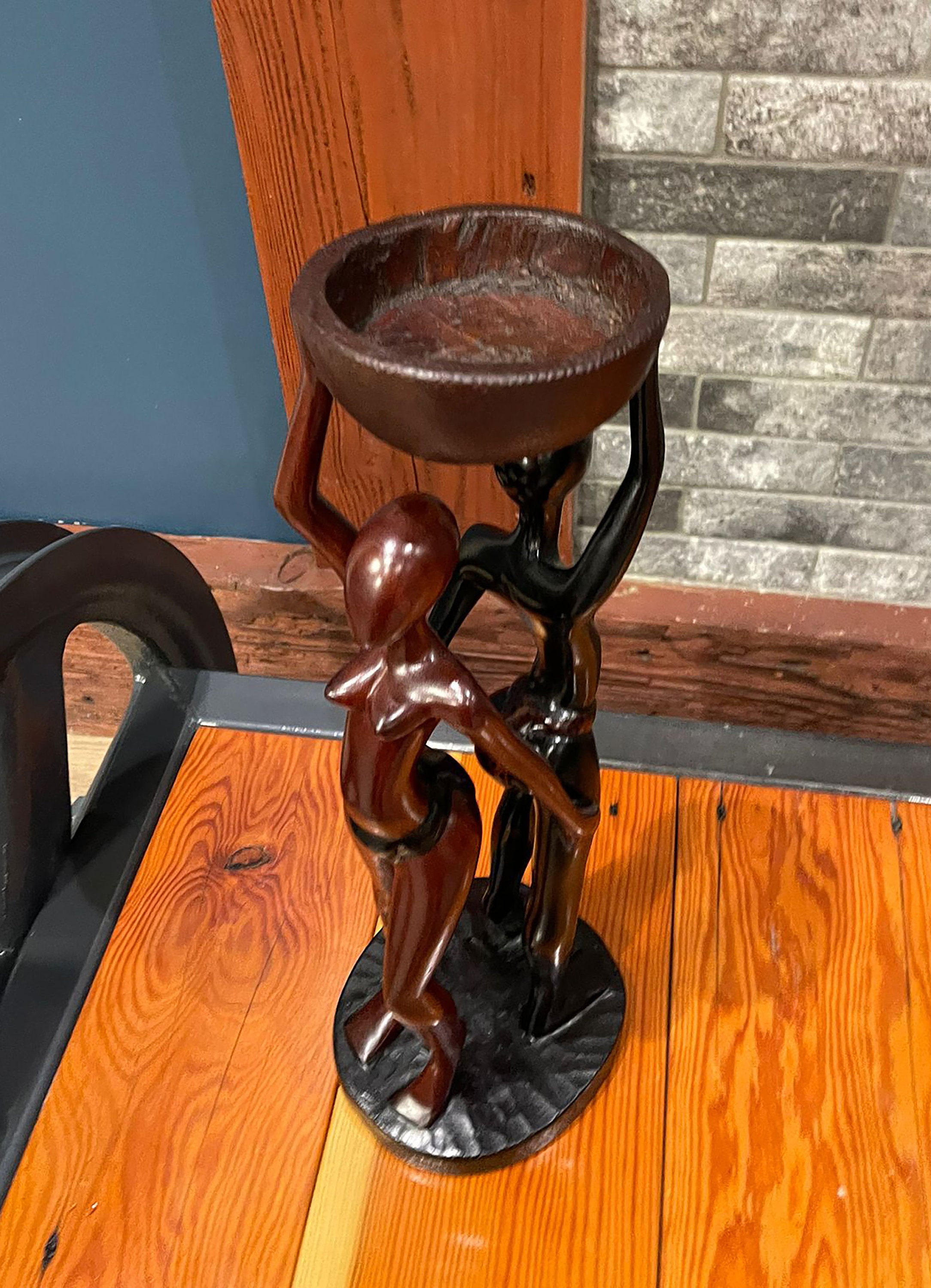 African Wood Statue Hand Carved Wood Sculpture COUPLE Etsy