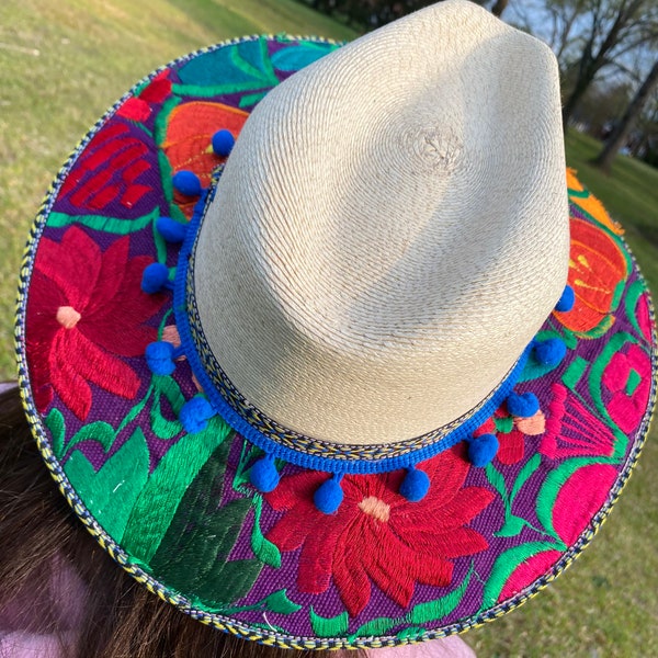 Embroidered Panama Hats