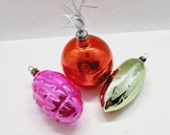 バスケットガラスオーナメント、ソビエトガラスクリスマスオーナメント