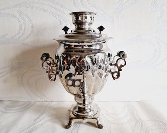 Soviet Vintage Samovar Tula with an original box Made in USSR in 1970s