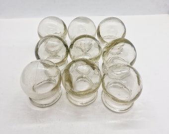 Soviet Vintage Medical Apothecary Jars, Set of 9 Jars, Made in USSR in 1970s