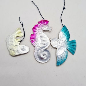 Vintage Christmas Ornaments - set of 3 Animal Christmas ornaments Made in USSR in 1970s