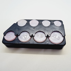Latvian vintage coin holder - coin holder for Latvian lats of 1990s