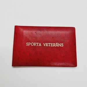 Certificat de vétéran sportif vintage soviétique délivré en URSS en 1985.