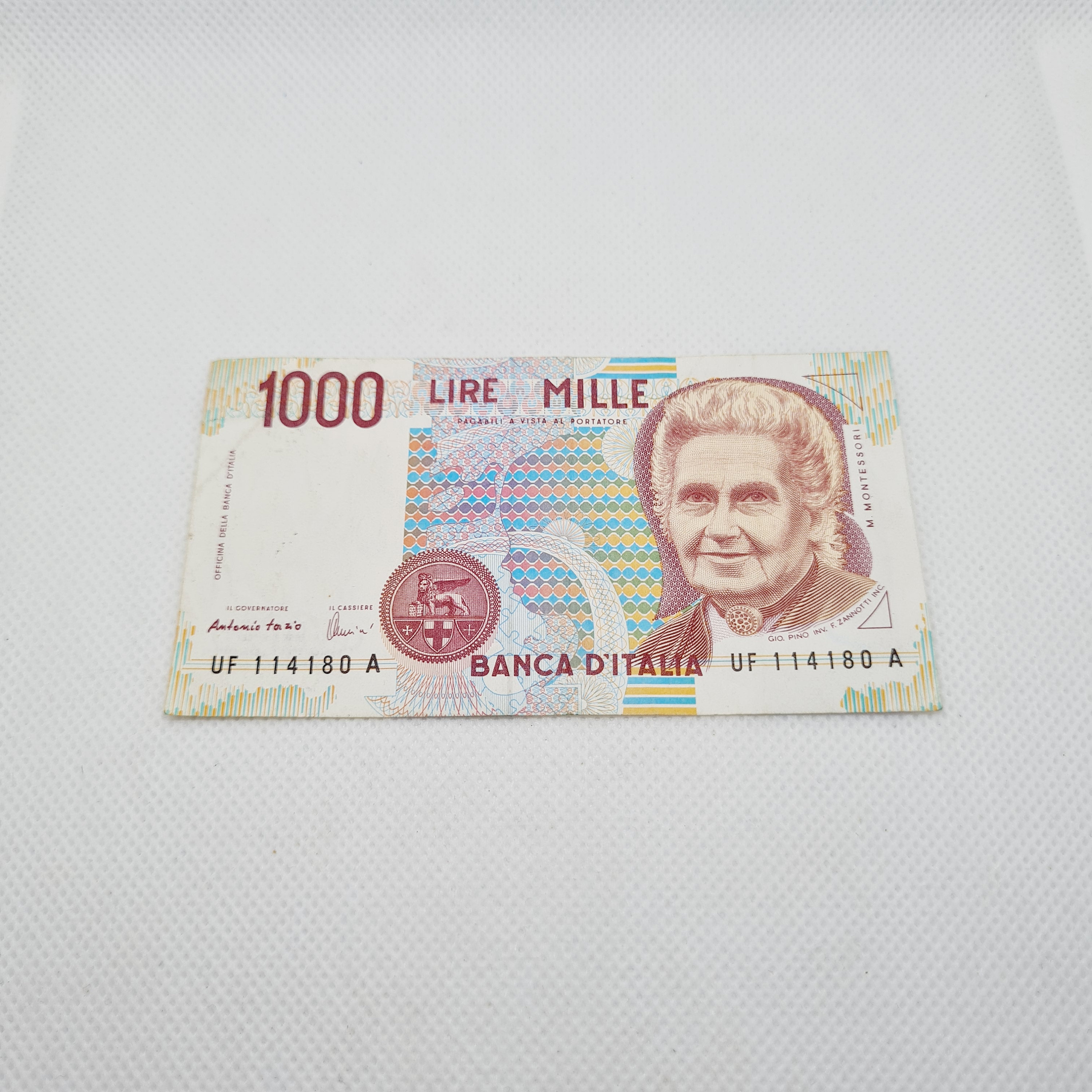 ◇イタリアリラ 　貨幣　◇ 1990年に発行された1000イタリアリラ紙幣。 - Etsy 日本