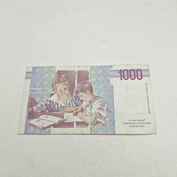 イタリアリラ旧紙幣 旧紙幣】イタリア リラ 10000リラ紙幣 額面での使用不可 コレクション