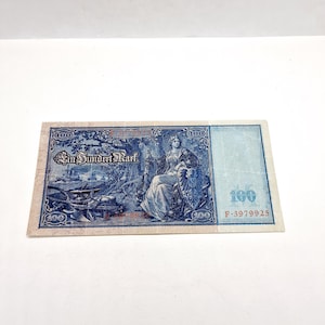 Vintage 1910 German 100 Reichsbanknote