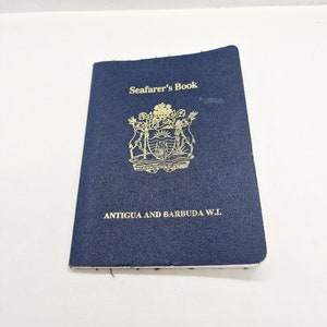 Vintage zeefafersboek van Antigua en Barbuda W.I. uitgegeven in Duitsland in de jaren 2000